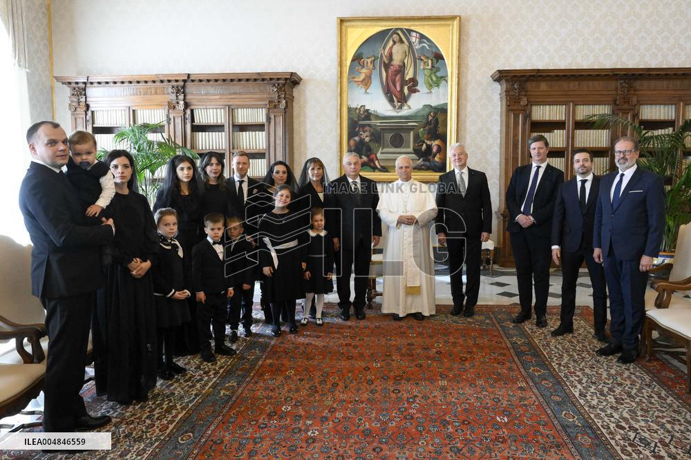 Pape Leo XIV Meets Viktor Orban - Vatican