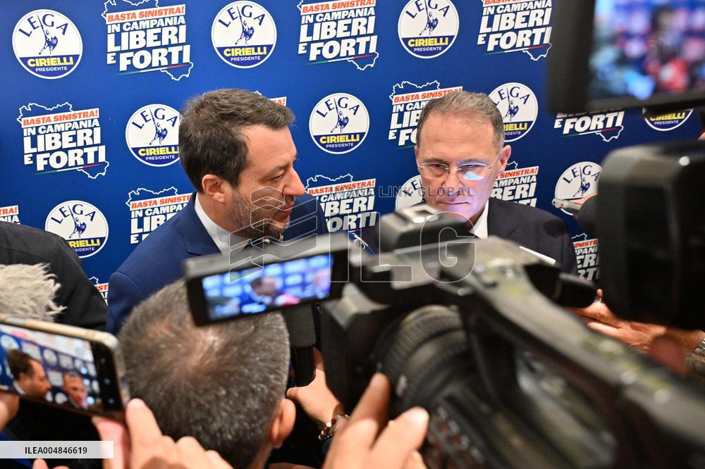Naples: Matteo Salvini backs Edmondo Cirielli as regional candidate