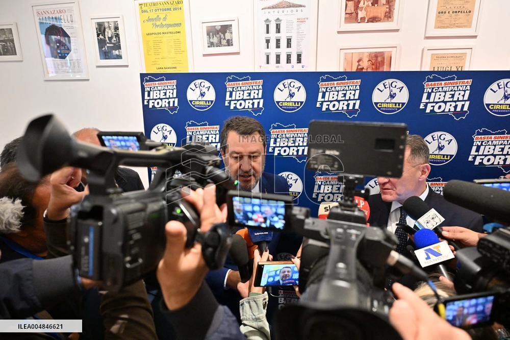 Naples: Matteo Salvini backs Edmondo Cirielli as regional candidate