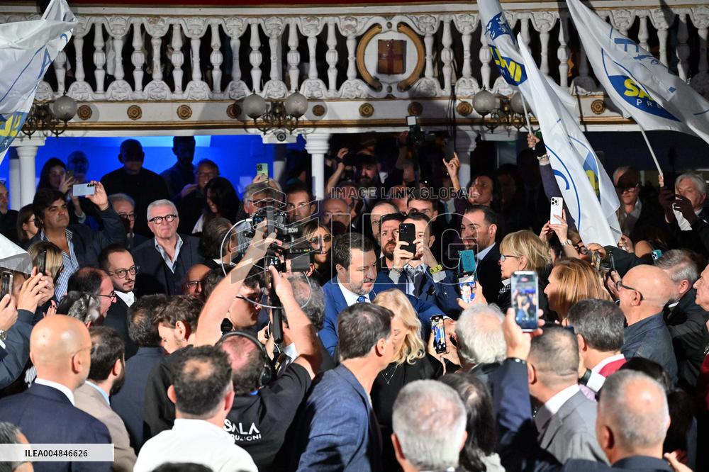 Naples: Matteo Salvini backs Edmondo Cirielli as regional candidate