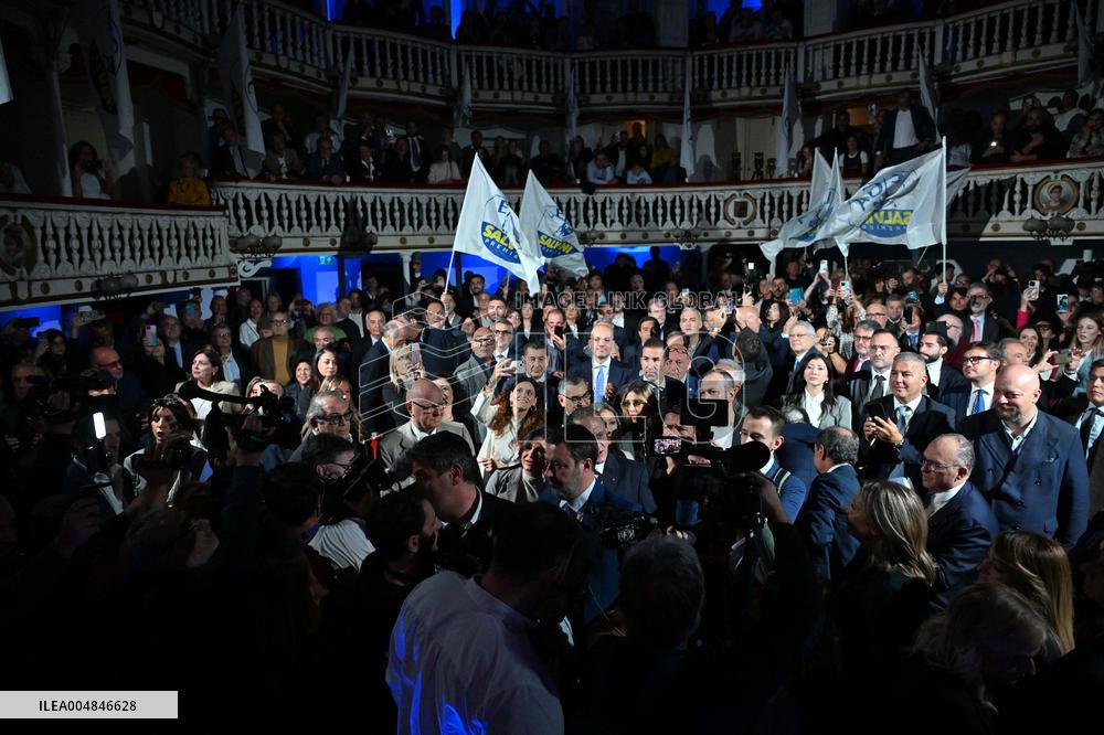 Naples: Matteo Salvini backs Edmondo Cirielli as regional candidate