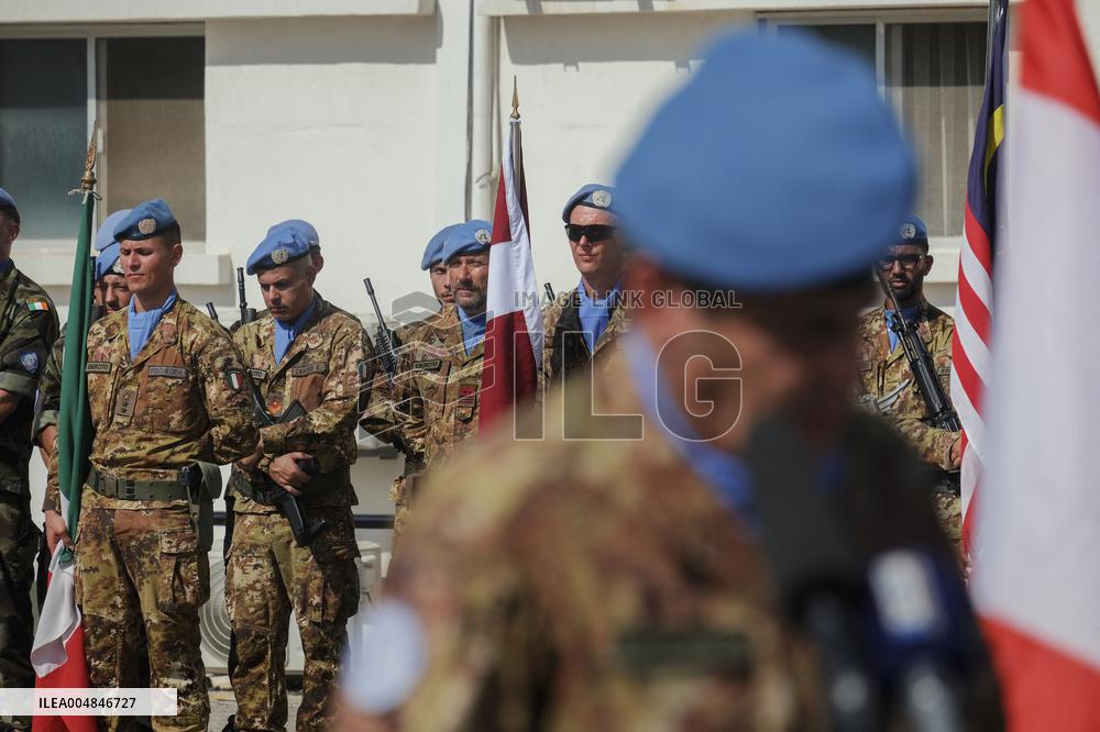 Lebanese FM Tours UNIFIL HQ
