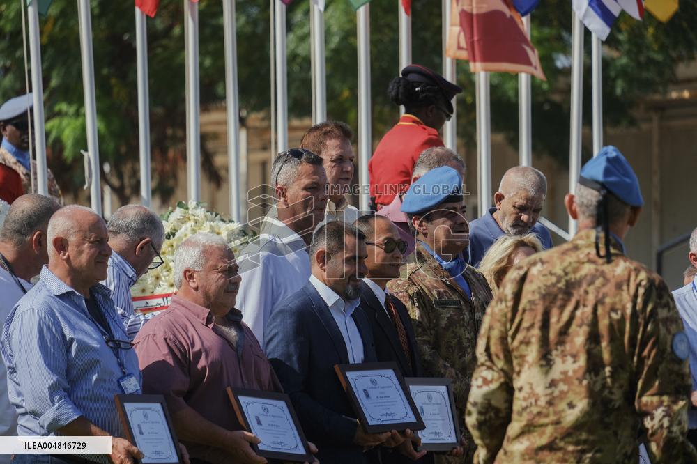 Lebanese FM Tours UNIFIL HQ