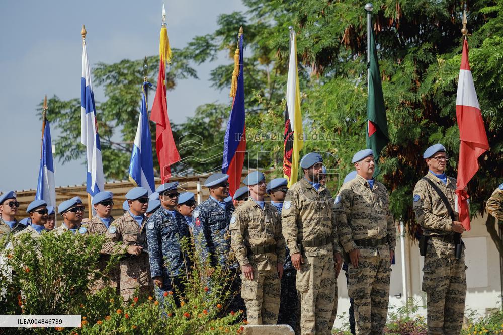 Lebanese FM Tours UNIFIL HQ