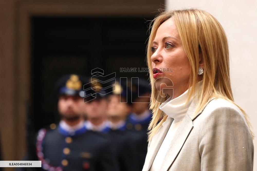 Geogia Meloni Meets With Hungarian PM Viktor Orban - Rome