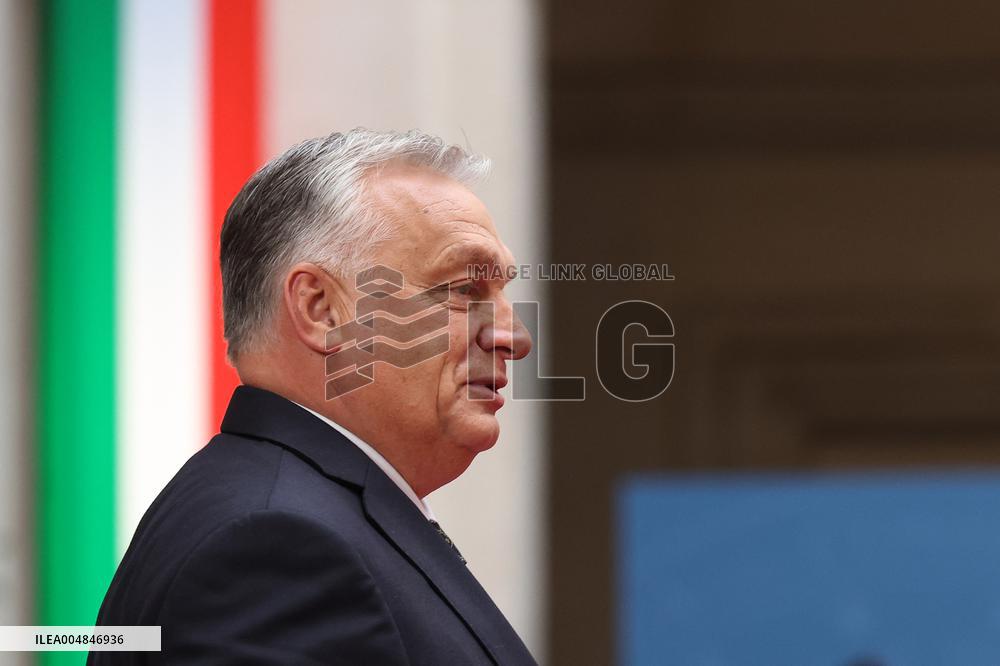 Geogia Meloni Meets With Hungarian PM Viktor Orban - Rome