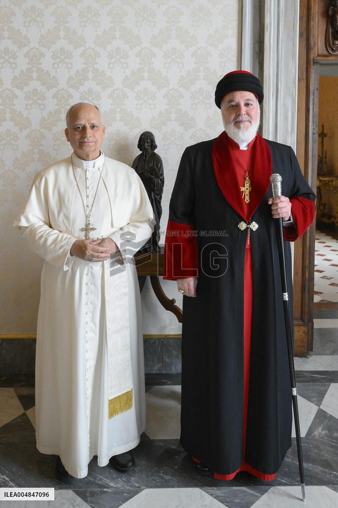Pope Leo XIV receives in private audience His Holiness Mar Awa III - Vatican