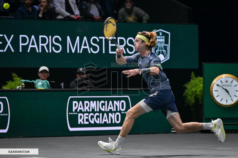 Andrey Rublev competes at Rolex Paris Masters 2025 in Paris FA