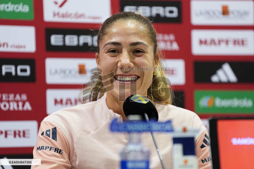 PRESS CONFERENCE SPAIN WOMEN'S NATIONAL TEAM