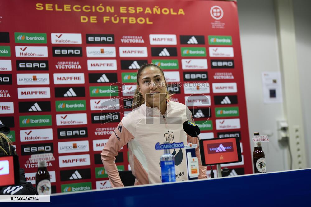 PRESS CONFERENCE SPAIN WOMEN'S NATIONAL TEAM