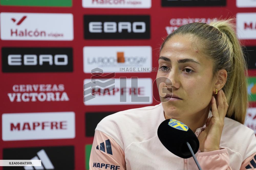 PRESS CONFERENCE SPAIN WOMEN'S NATIONAL TEAM