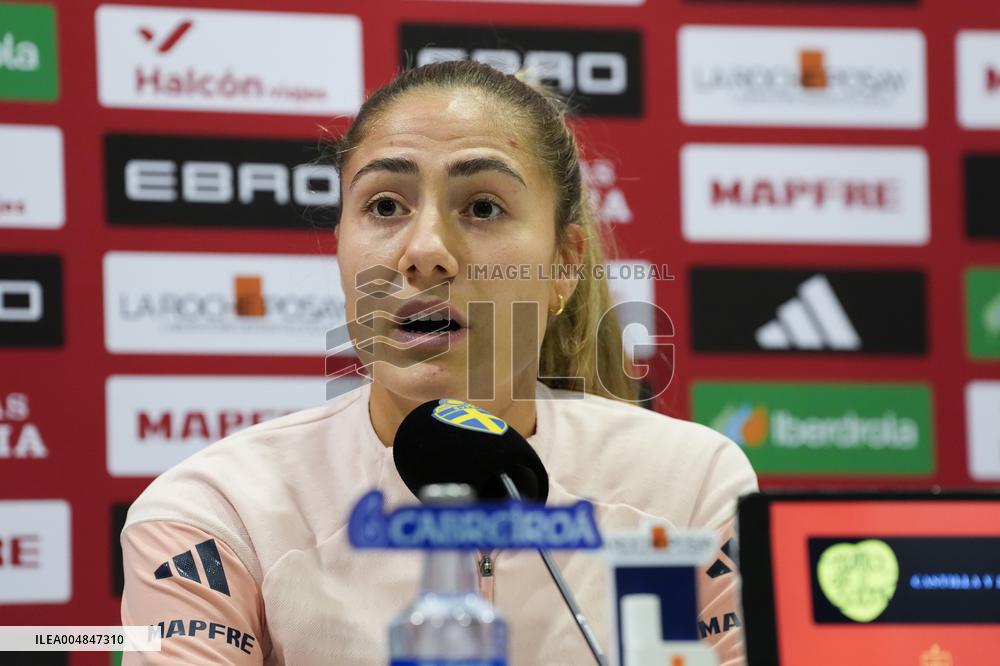 PRESS CONFERENCE SPAIN WOMEN'S NATIONAL TEAM