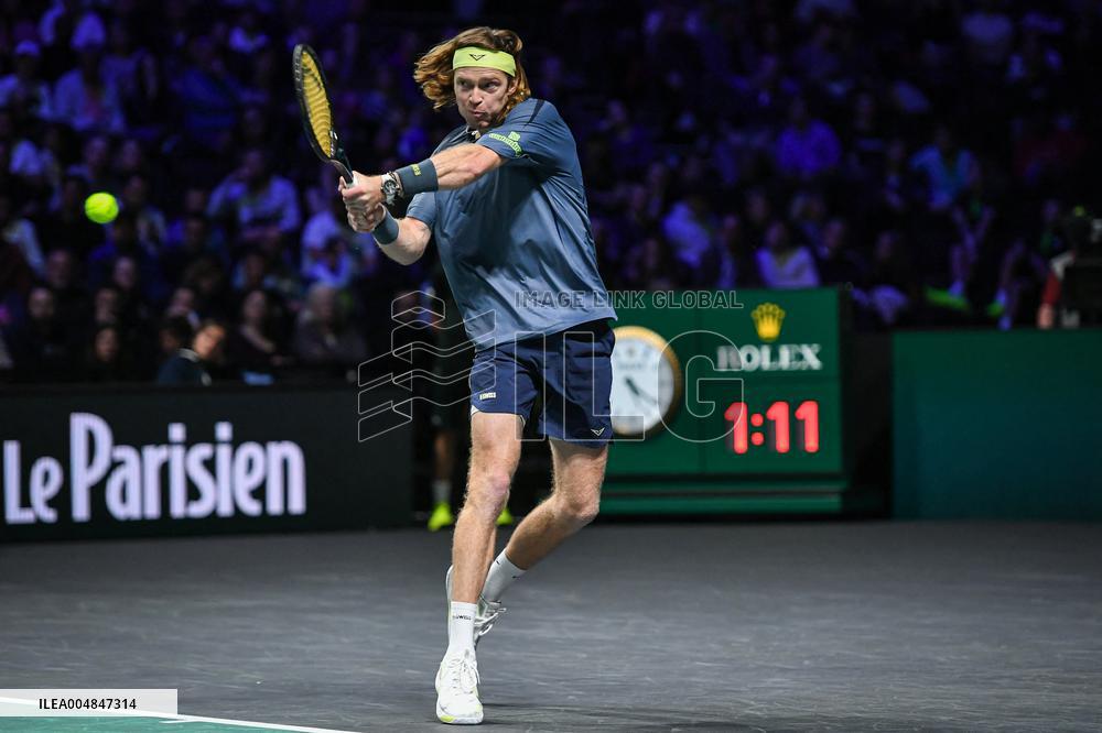 Andrey Rublev competes at Rolex Paris Masters 2025 in Paris FA