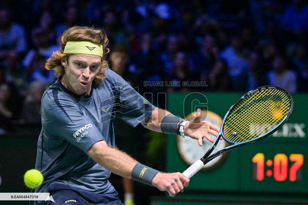 Andrey Rublev competes at Rolex Paris Masters 2025 in Paris FA