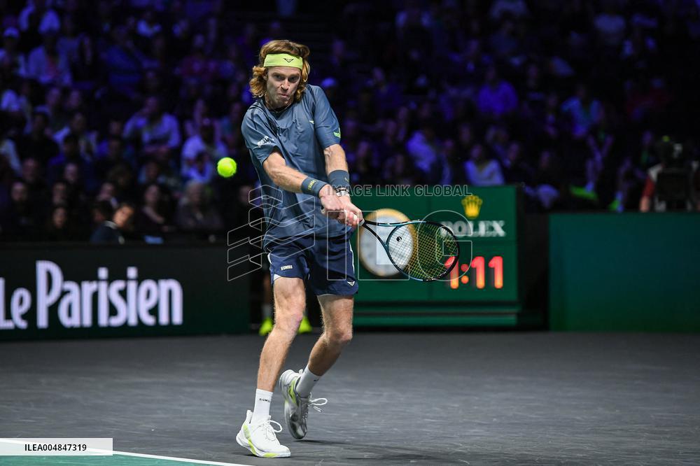 Andrey Rublev competes at Rolex Paris Masters 2025 in Paris FA