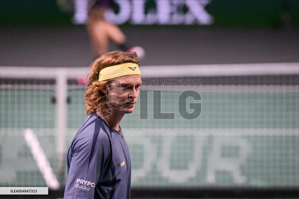 Andrey Rublev competes at Rolex Paris Masters 2025 in Paris FA