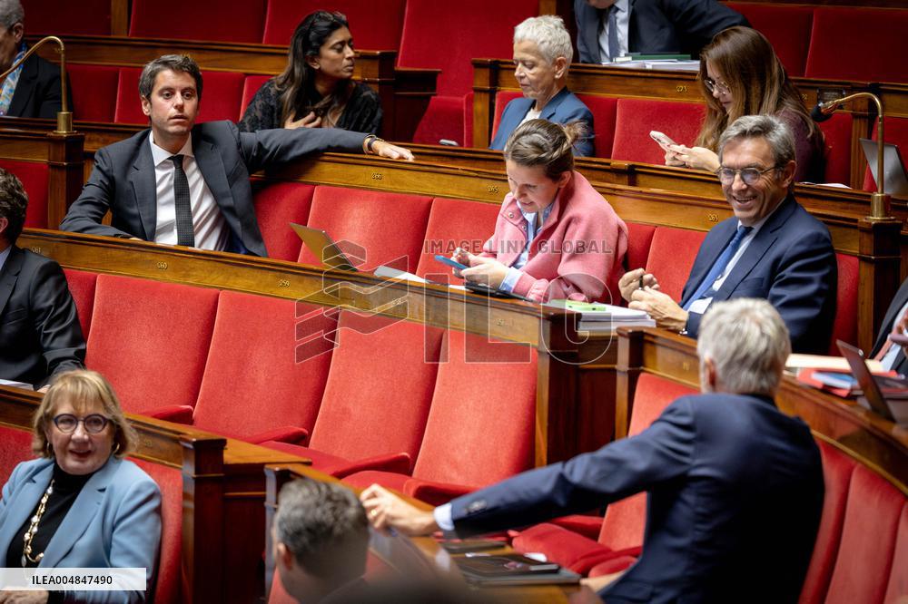 Examination of Draft Finance Bill at the National Assembly - Paris AJ