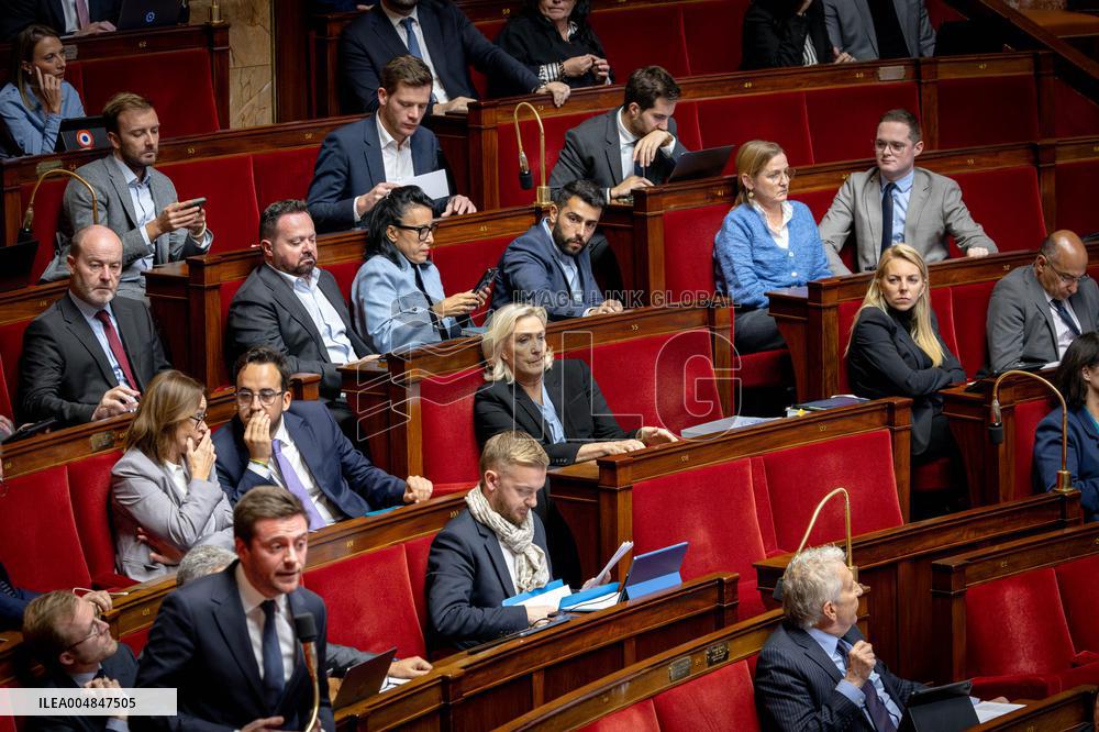 Examination of Draft Finance Bill at the National Assembly - Paris AJ