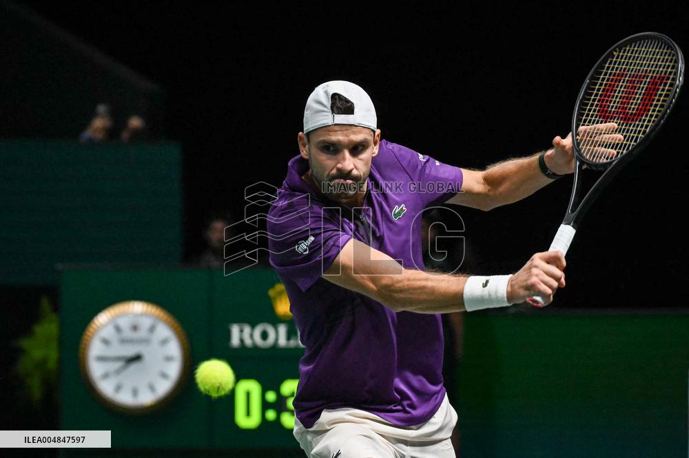 Giovanni Mpetshi Perricard vs Grigor Dimitrov at Rolex Paris Masters 2025 in Paris FA