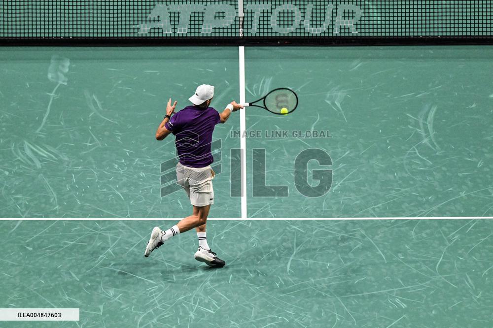 Giovanni Mpetshi Perricard vs Grigor Dimitrov at Rolex Paris Masters 2025 in Paris FA