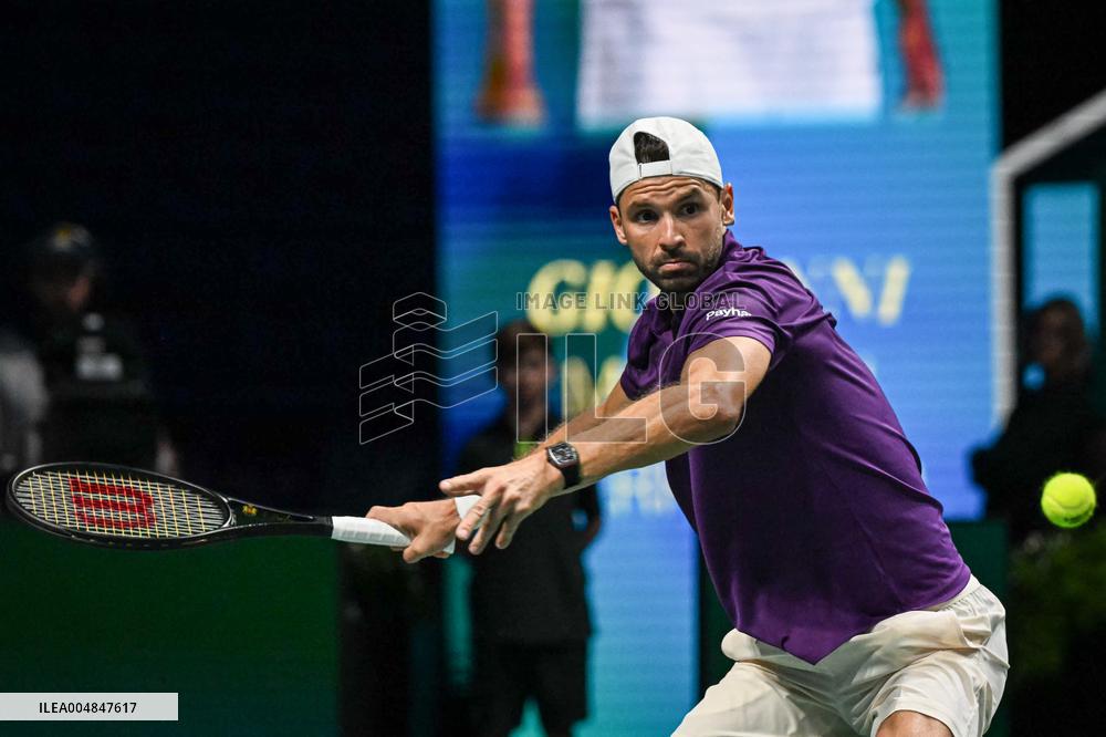 Giovanni Mpetshi Perricard vs Grigor Dimitrov at Rolex Paris Masters 2025 in Paris FA