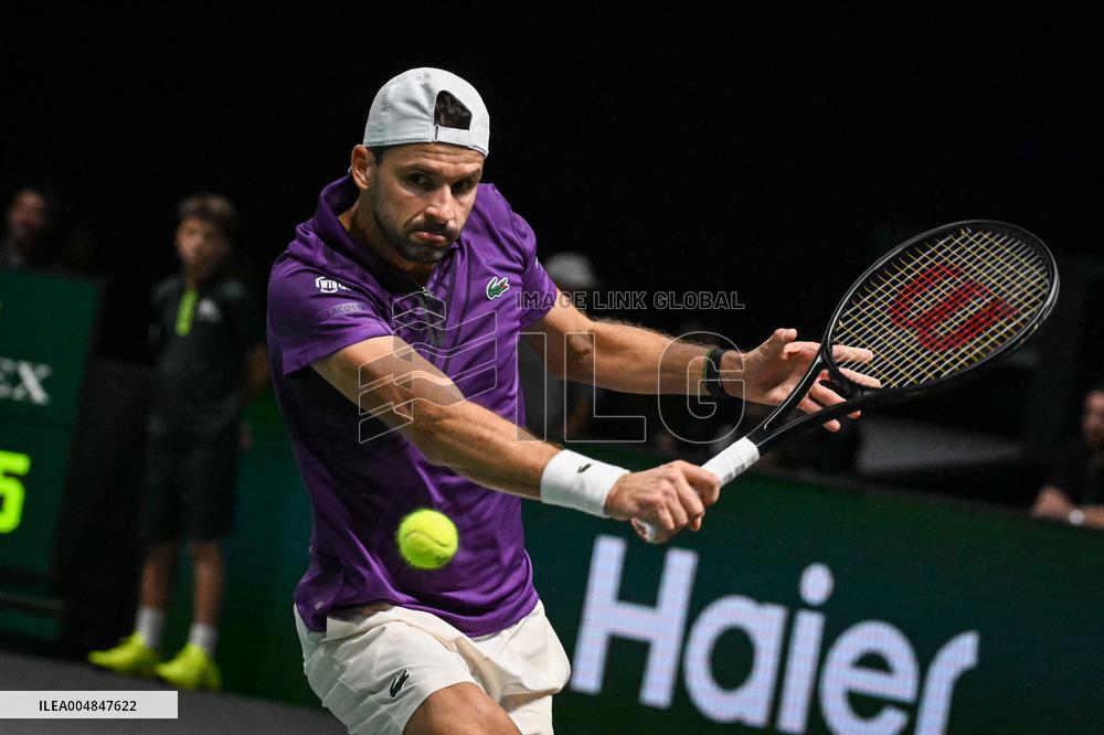 Giovanni Mpetshi Perricard vs Grigor Dimitrov at Rolex Paris Masters 2025 in Paris FA