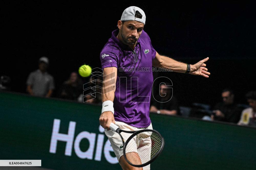 Giovanni Mpetshi Perricard vs Grigor Dimitrov at Rolex Paris Masters 2025 in Paris FA