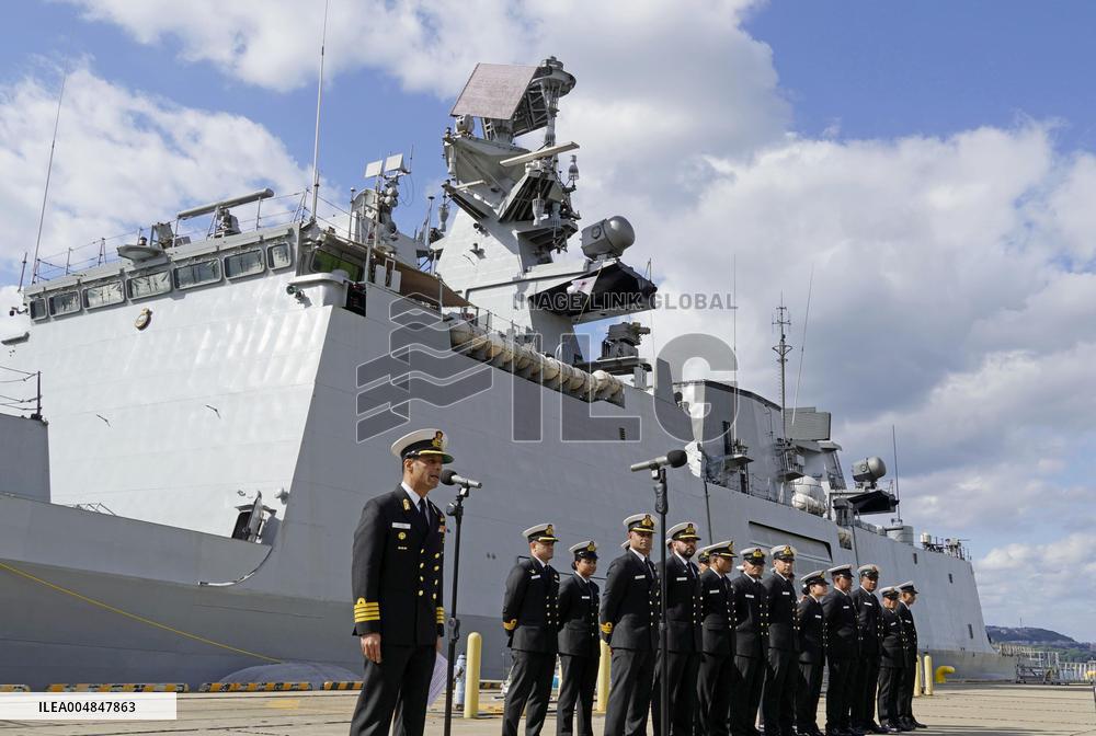 Indian frigate in Sasebo