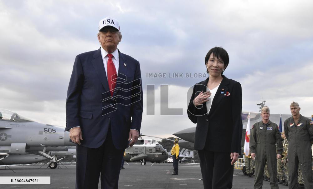 U.S. President Trump at Yokosuka base