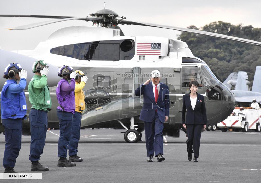 U.S. President Trump at Yokosuka base