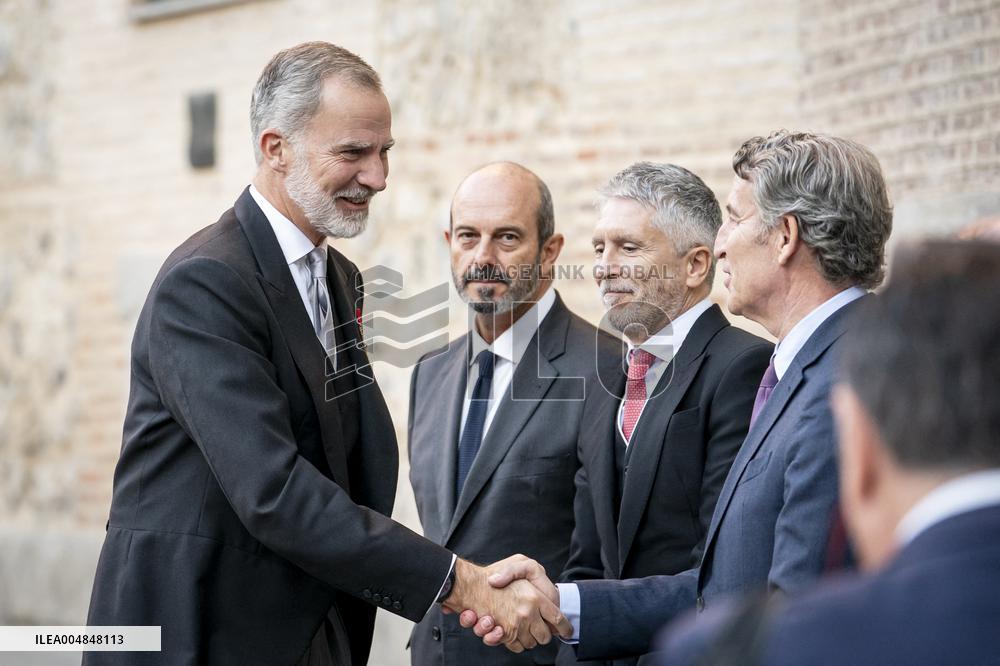 King Felipe VI At Royal Academy Admission - Madrid