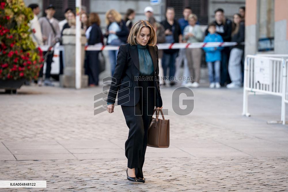 King Felipe VI At Royal Academy Admission - Madrid