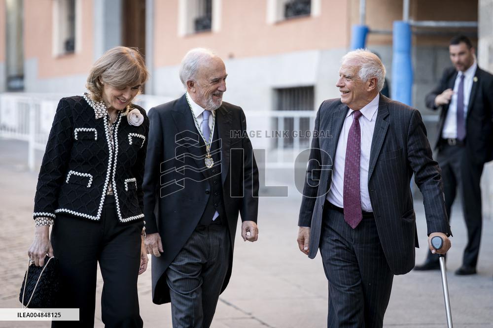 King Felipe VI At Royal Academy Admission - Madrid