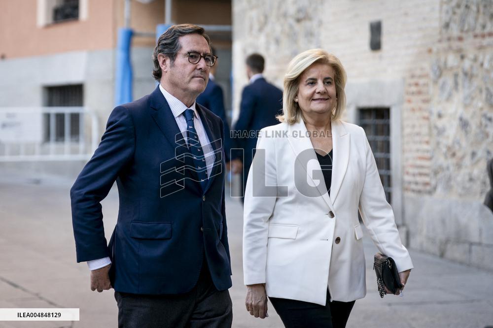 King Felipe VI At Royal Academy Admission - Madrid