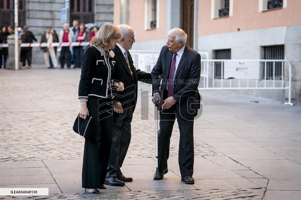 King Felipe VI At Royal Academy Admission - Madrid