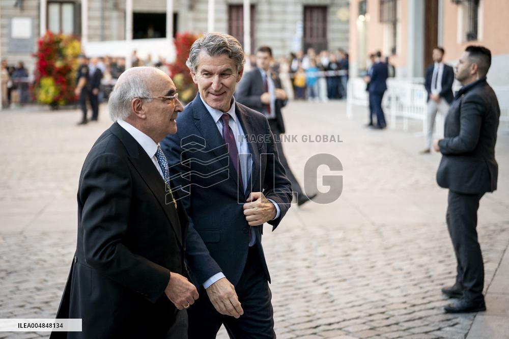 King Felipe VI At Royal Academy Admission - Madrid