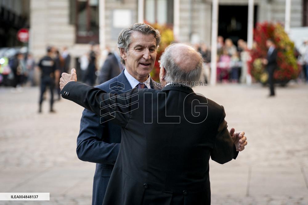King Felipe VI At Royal Academy Admission - Madrid