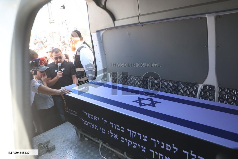 Funeral Of Israeli Hostage Yossi Sharabi - Rishon Lezion