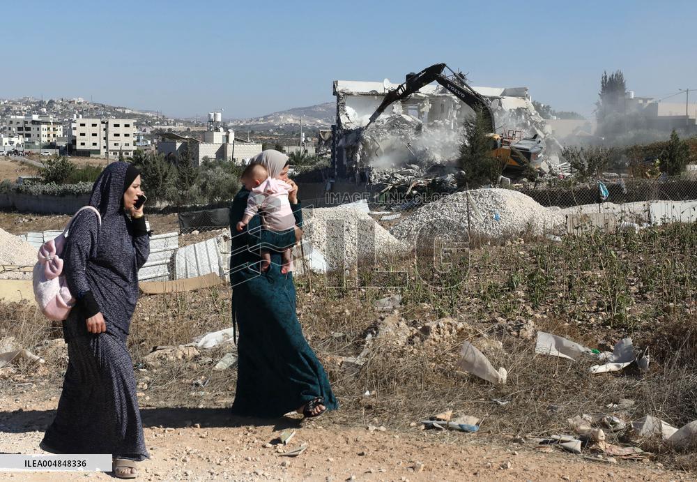 House Demolition After Israeli Operation - Qalqilya