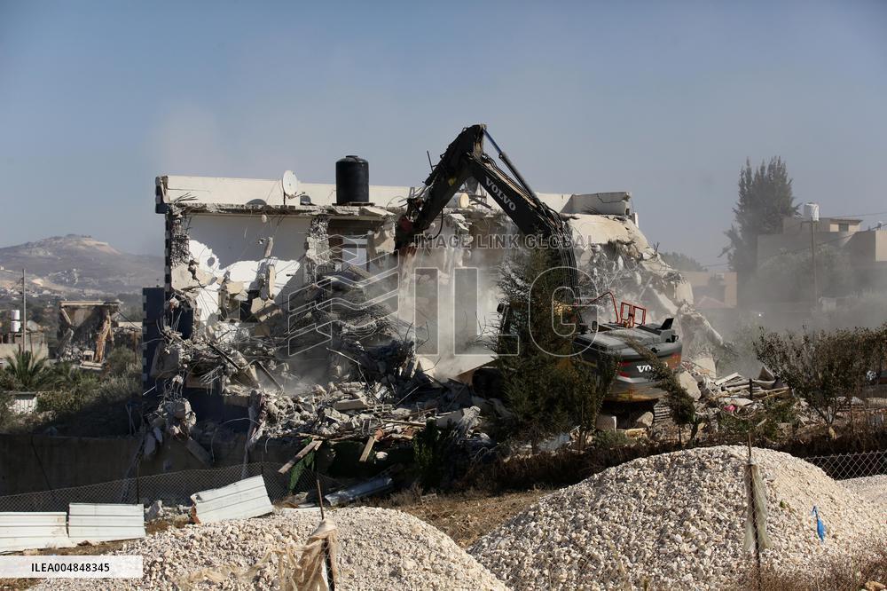 House Demolition After Israeli Operation - Qalqilya