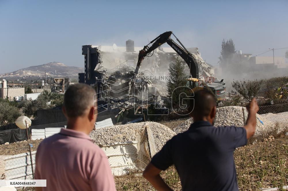 House Demolition After Israeli Operation - Qalqilya