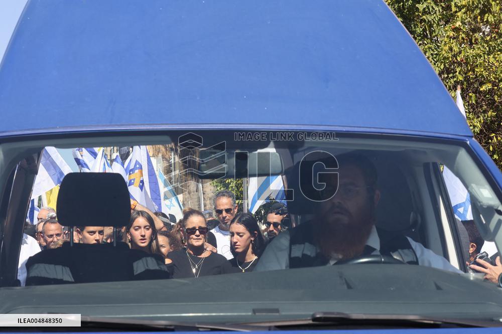 Funeral Of Israeli Hostage Yossi Sharabi - Rishon Lezion