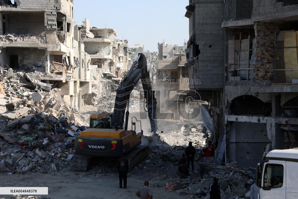 Destroyed Buildings In Jabalia Refugee Camp - Gaza