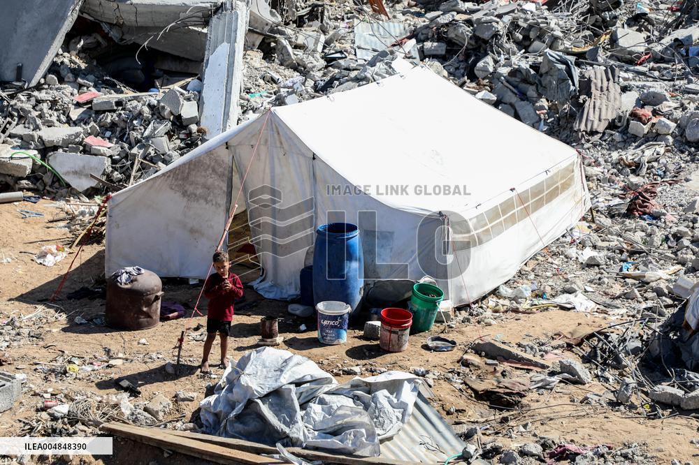 Destroyed Buildings In Jabalia Refugee Camp - Gaza