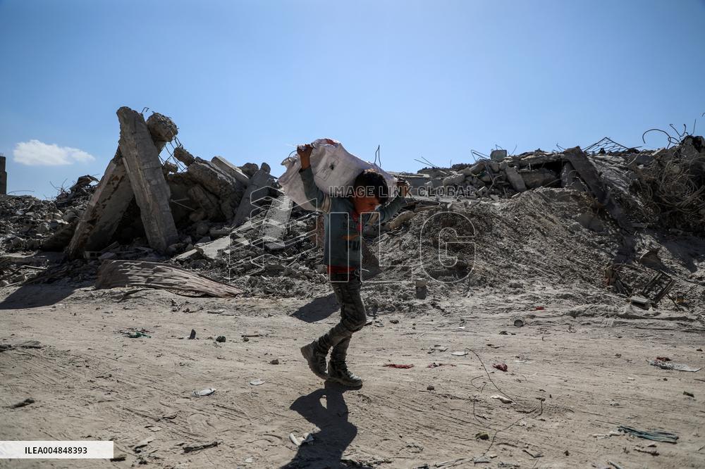 Destroyed Buildings In Jabalia Refugee Camp - Gaza