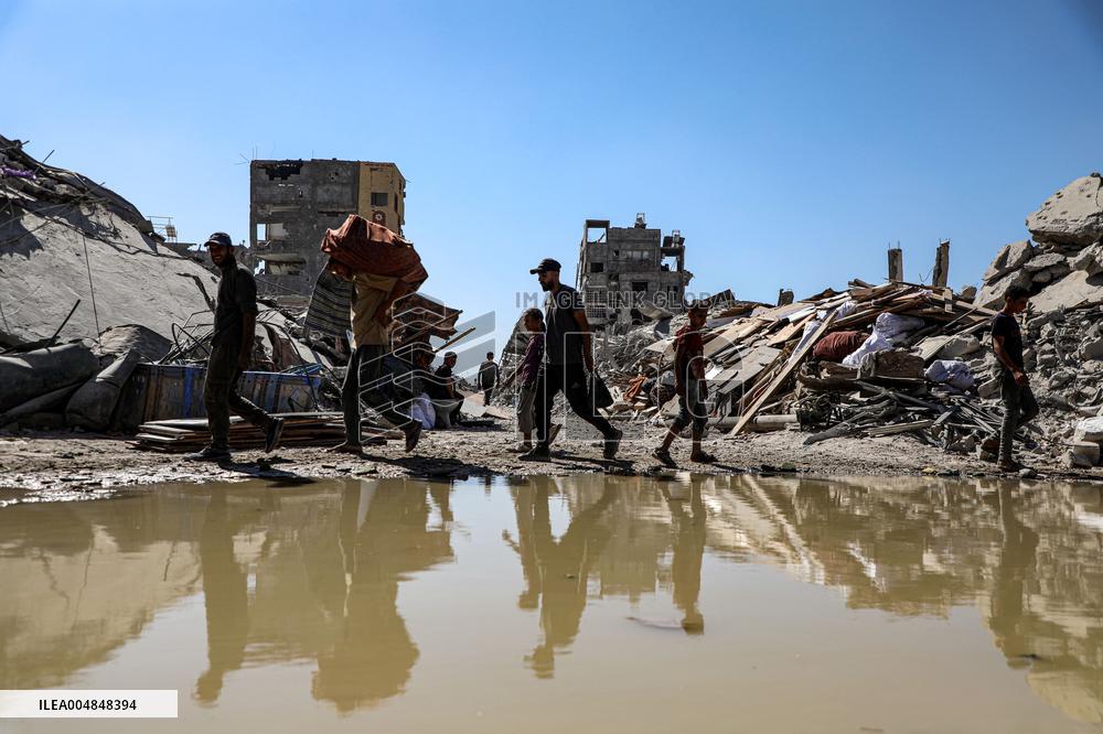 Destroyed Buildings In Jabalia Refugee Camp - Gaza