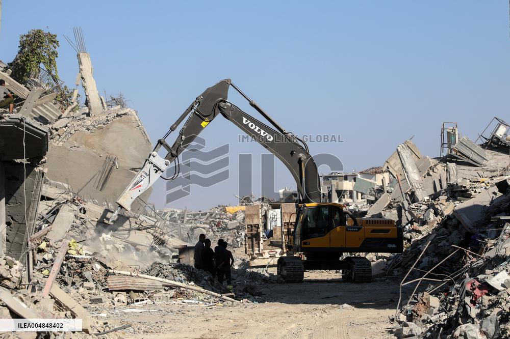 Destroyed Buildings In Jabalia Refugee Camp - Gaza