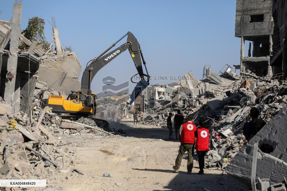 Destroyed Buildings In Jabalia Refugee Camp - Gaza