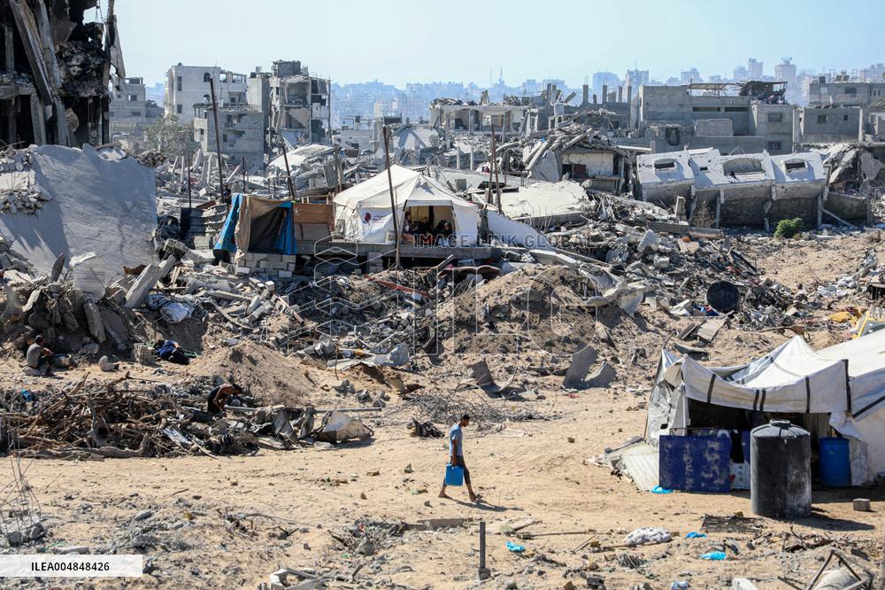 Destroyed Buildings In Jabalia Refugee Camp - Gaza