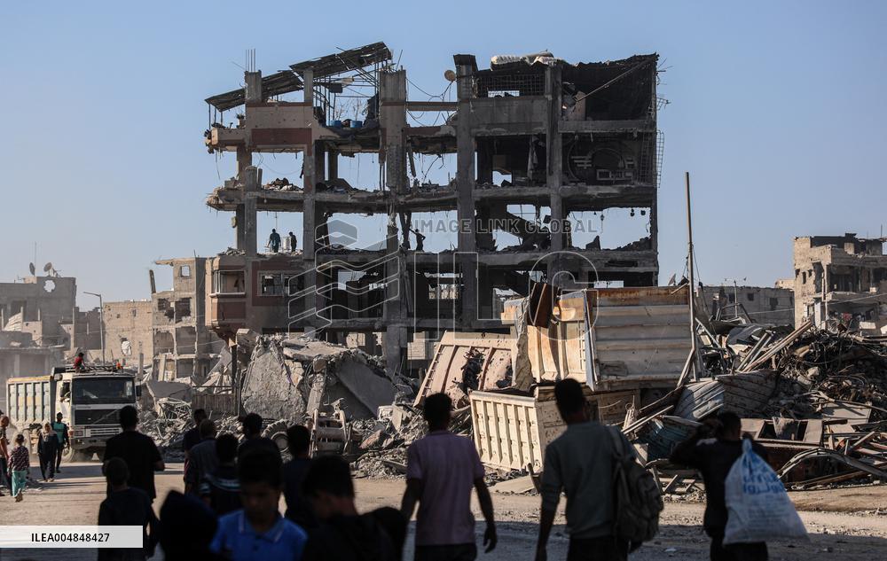 Destroyed Buildings In Jabalia Refugee Camp - Gaza